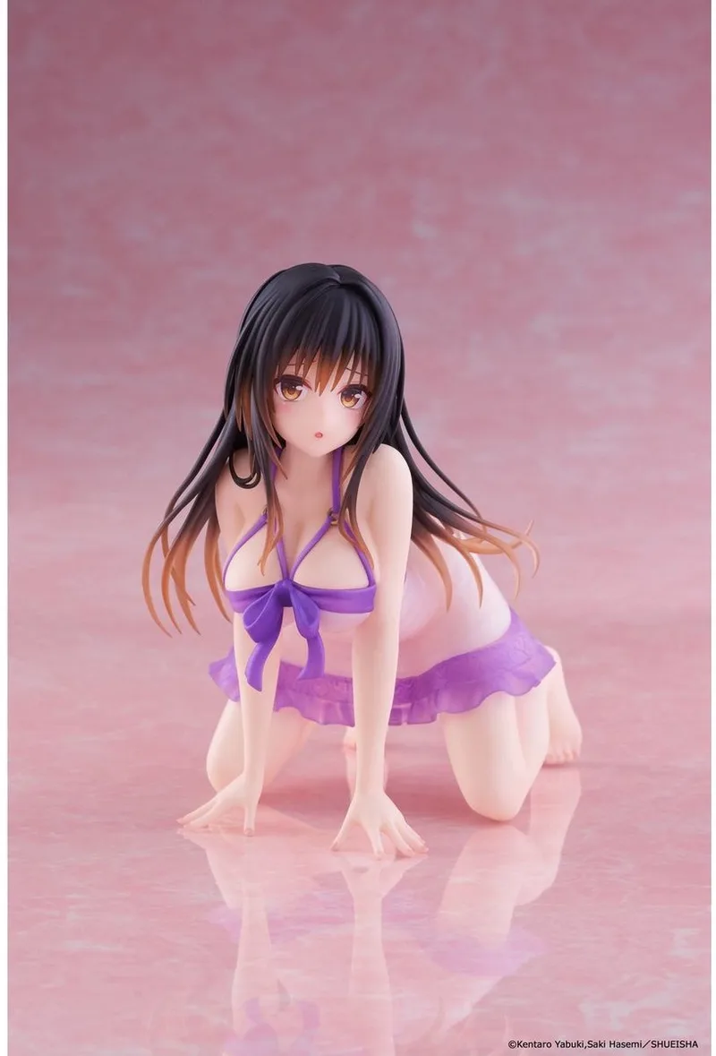 To Love-Ru Darkness Desktop Cute Figure - Yui Kotegawa Roomwear Ver. van Taito in Oranje – productfoto