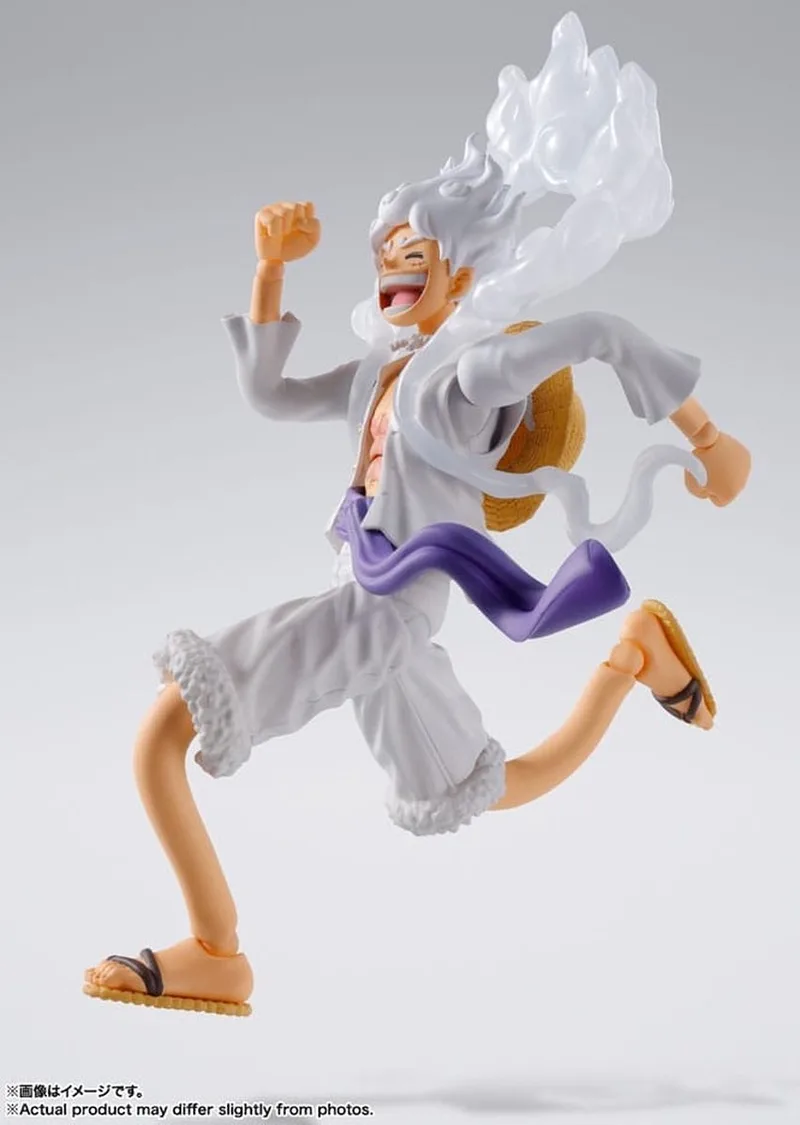 One Piece S.H. Figuarts Action Figure Monkey D. Luffy Gear 5 15 cm Action Figuur van Tamashii Nations in Meerkleurig – productfoto