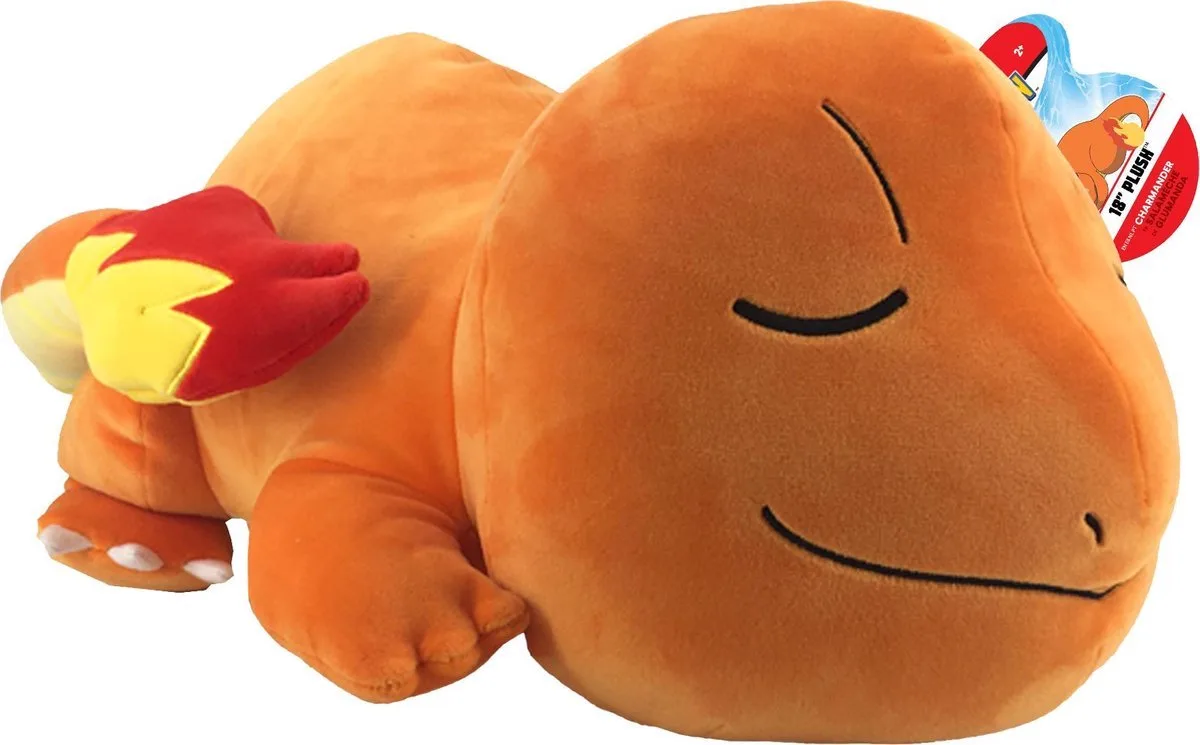 Charmander Sleep - Pokémon Pluche Knuffel 50 cm von The Pokémon Company in Mehrfarbig – Produktfoto