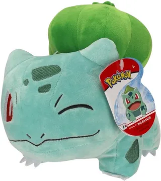 Knuffel Bulbasaur Junior 20 Cm Pluche Blauw/groen