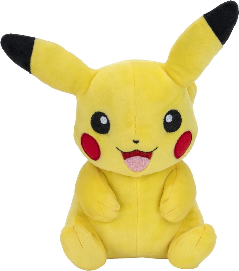 Knuffel Pikachu Junior 20 Cm Pluche Geel/zwart van The Pokémon Company in Geel – productfoto