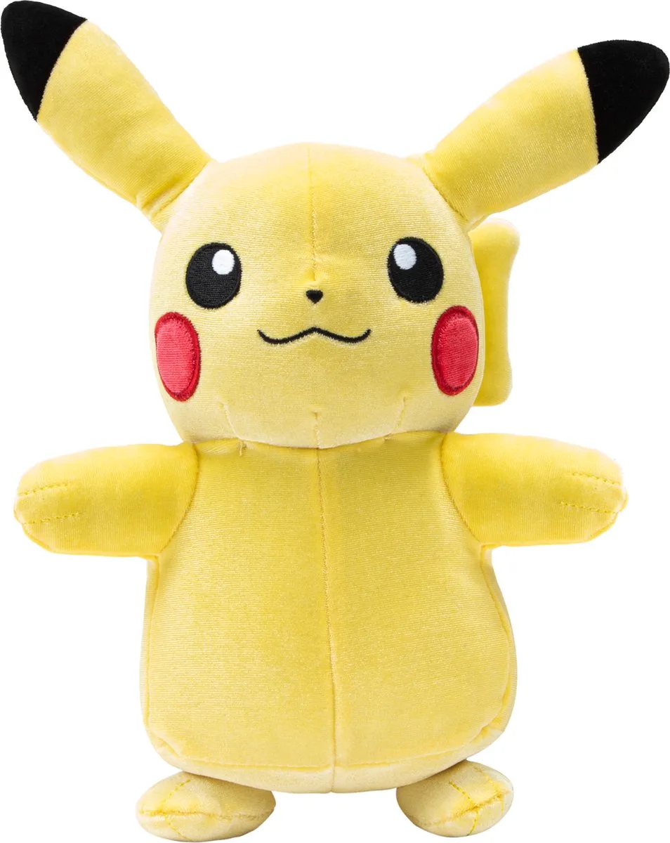 Pluche - Pikachu 20cm - Flueel van The Pokémon Company in Pikachu Velvet – productfoto