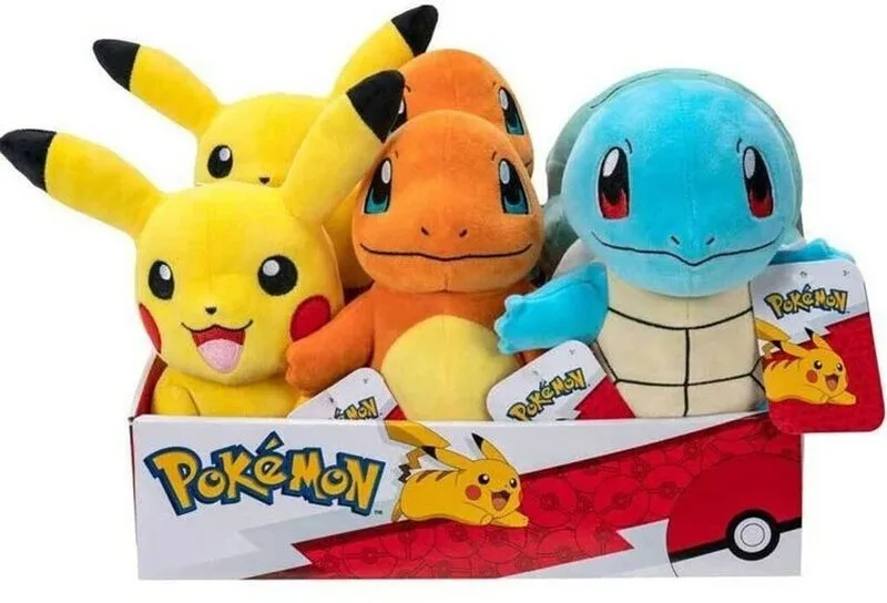 Pokémon 20 cm Plüschfigur in thematischem Aufsteller, Kanto Erste Edition by The Pokémon Company – product photo