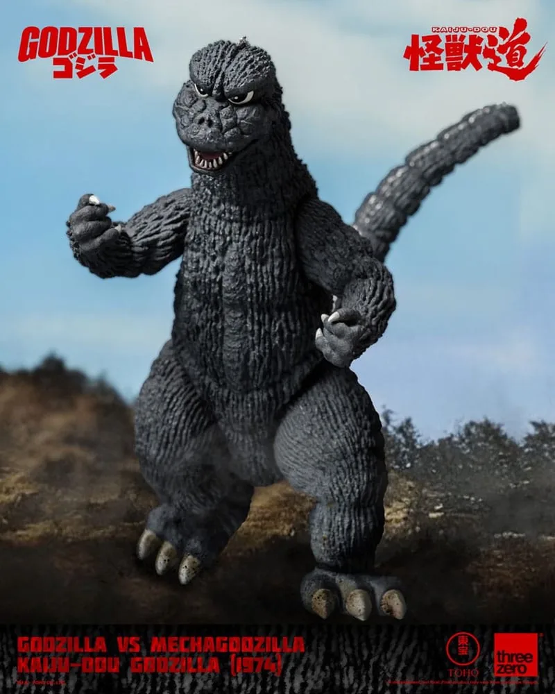 Godzilla vs. Mechagodzilla (1974) Action Figure Kaiju-Dou Godzilla (1974) 23 cm Action Figuur van Threezero in Meerkleurig – productfoto