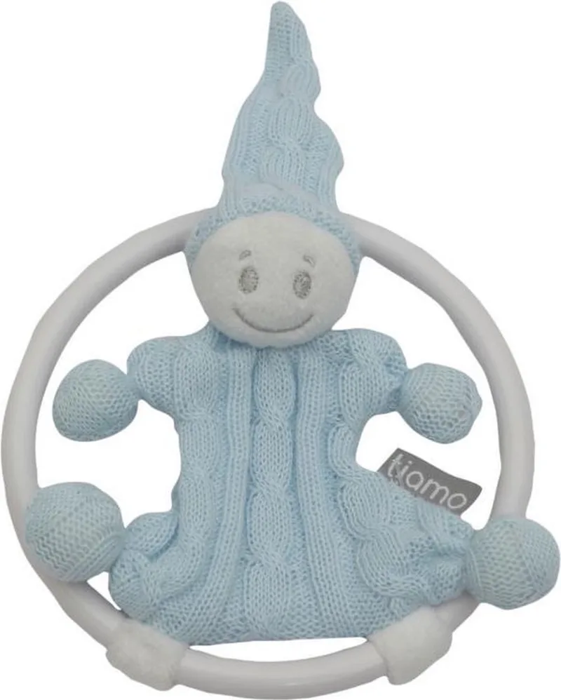 Bijtring gebreid popje licht by Tiamo in Blue – product photo