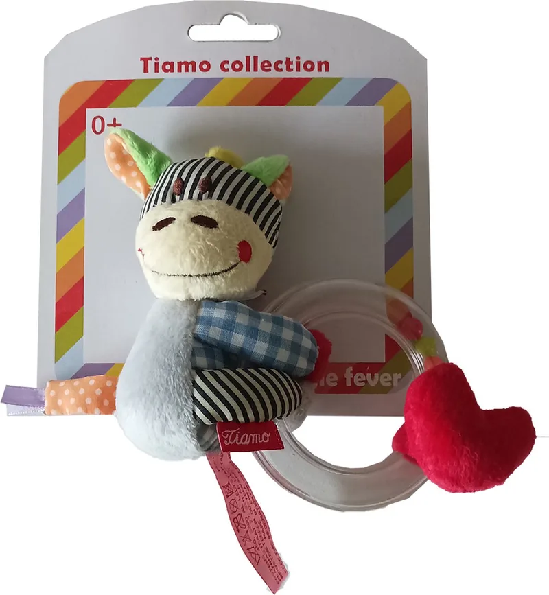 Jungle fever Zebra Ringrammelaar by Tiamo in Blue – product photo