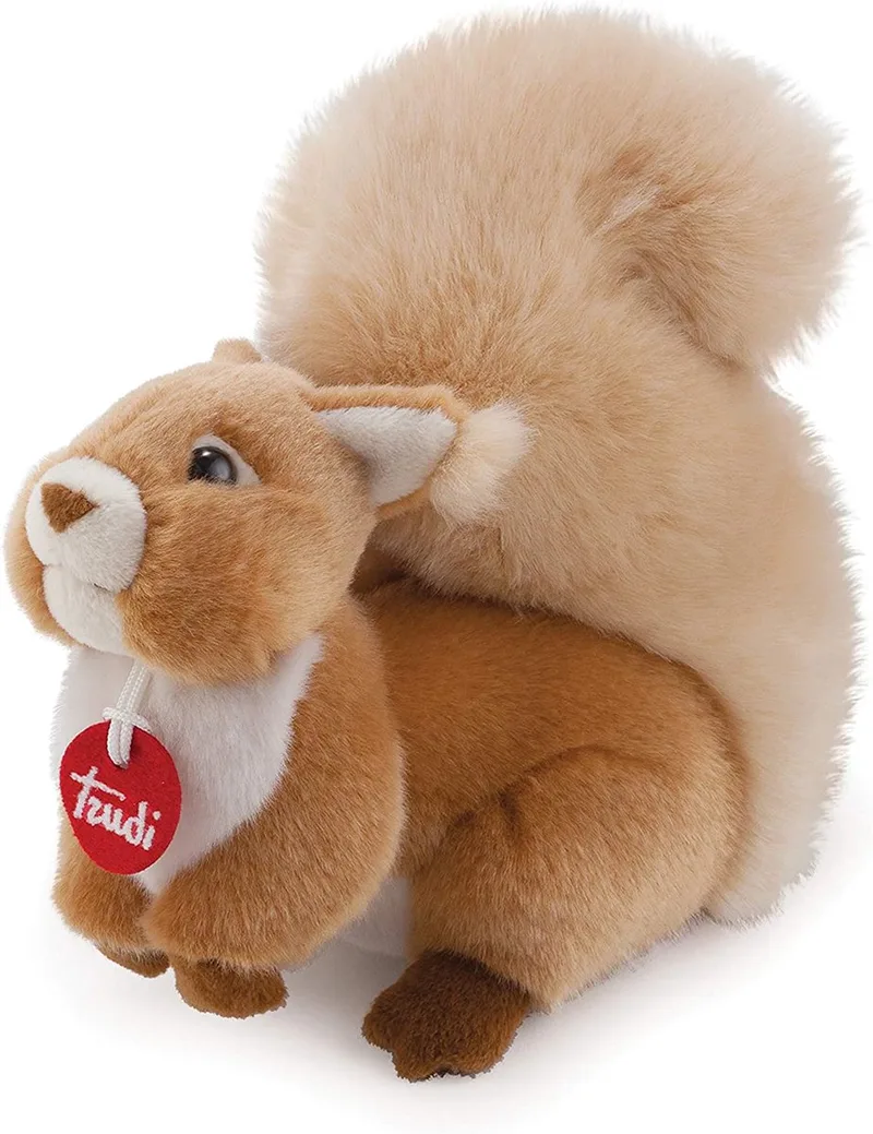 Classic Knuffel 23 cm - Handgemaakt in Italie - Hoge kwaliteit pluche knuffel - Knuffeldier voor jongens en meisjes - Bruin - 12x19x23 cm maat S by Trudi in Eekhoorn Ginger – product photo