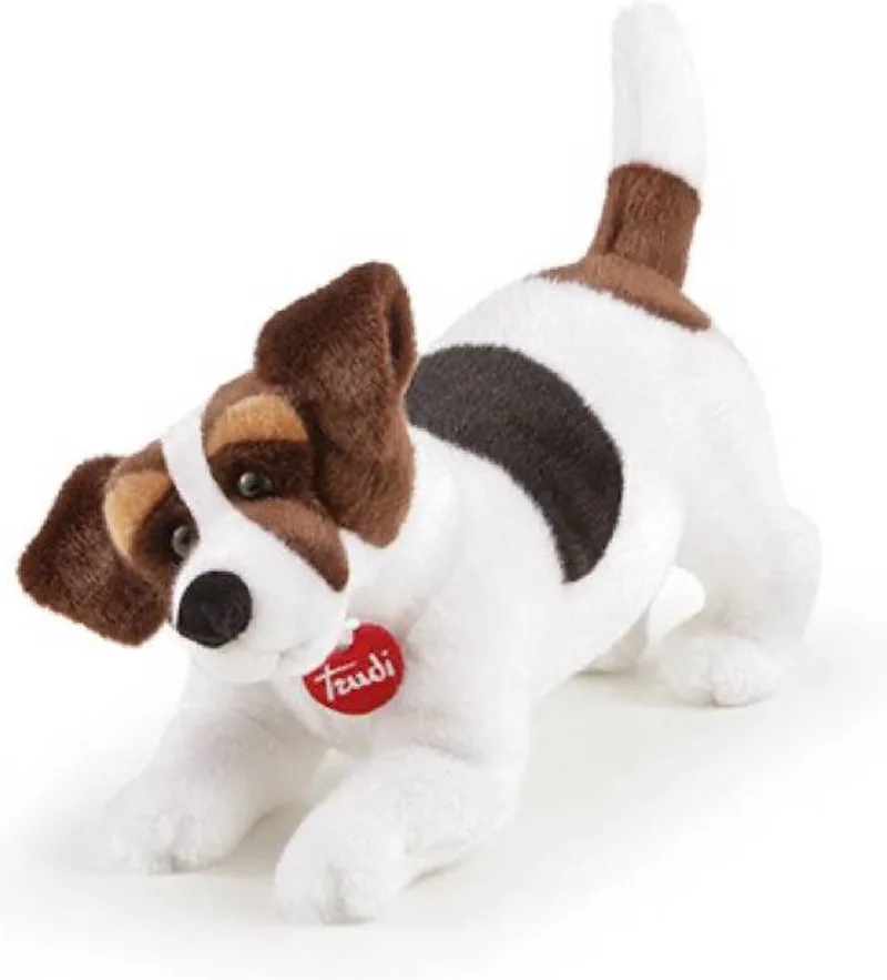 Classic Knuffel 39 cm - Hoge kwaliteit pluche knuffel - Knuffeldier voor jongens en meisjes - Bruin Wit - 13x23x39 cm maat M van Trudi in Hond Jack Russel – productfoto