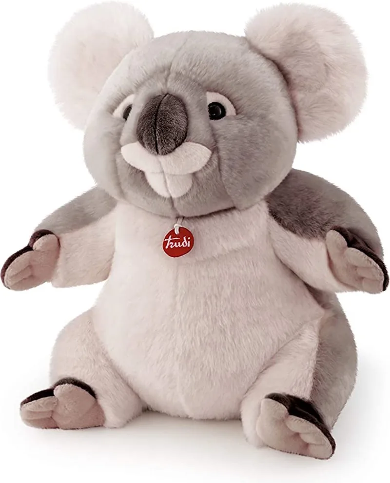 Classic Knuffel Koala Jamin 49 cm - Handgemaakt in Italie - Hoge kwaliteit pluche knuffel - Knuffeldier voor jongens en meisjes - Grijs - 49x49x34 cm maat XL by Trudi in Koala Grijs Jamin – product photo