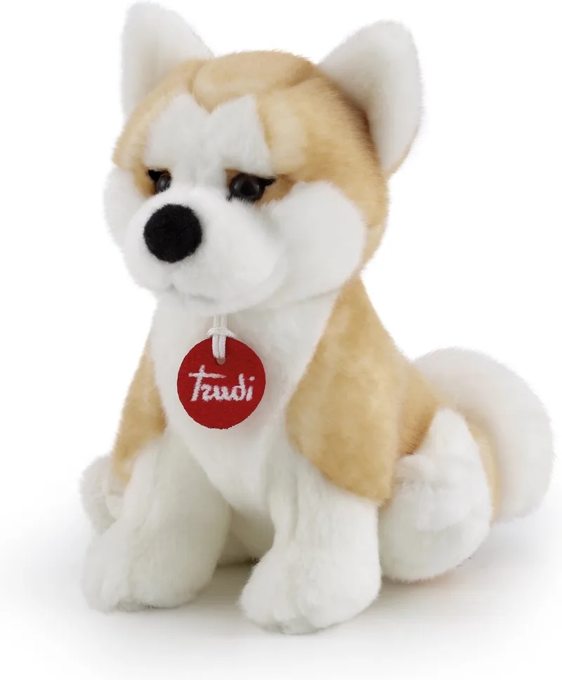 Knuffel Akita Ascanio 19 Cm Lichtbruin/wit by Trudi in Hond Akita Ascanio – product photo