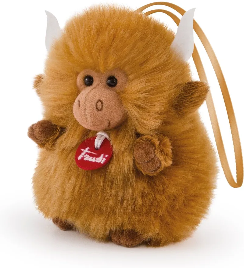 Knuffel Charm Yak 10 Cm Maat Xxs de Trudi en Marron – photo produit