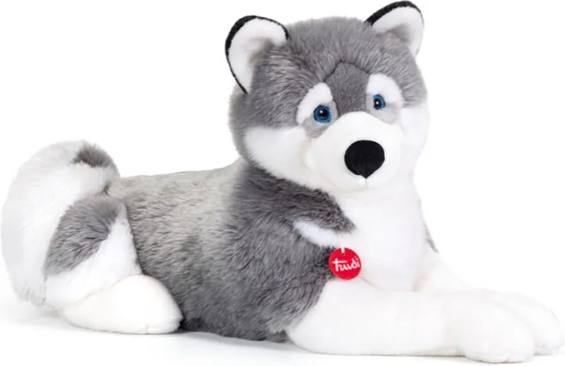 Knuffelhond Marcus 80 Cm fra Trudi i Grå – produktbillede
