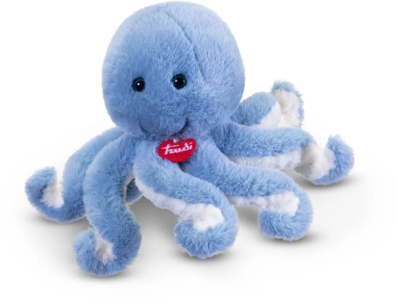 Sealife Knuffel Octopus 24 cm - Handgemaakt in Italie - Zacht pluche - Knuffeldier voor jongens en meisjes - Blauw - 11x24x11 cm maat S by Trudi in Octopus Blauw – product photo