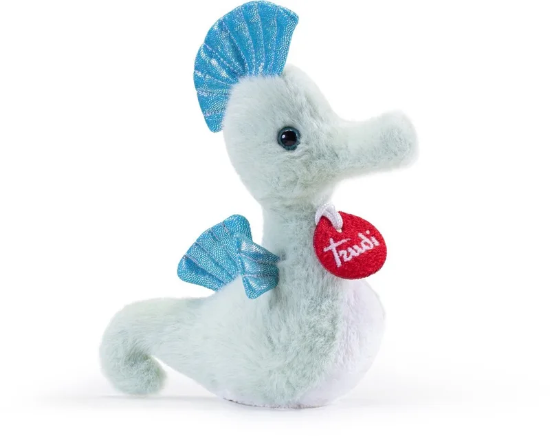 Sealife Knuffel Zeepaardje 17 cm - Handgemaakt in Italie - Zacht pluche - Knuffeldier voor jongens en meisjes - Groen - 8x17x16 cm maat XS by Trudi in Zeepaard Groen – product photo