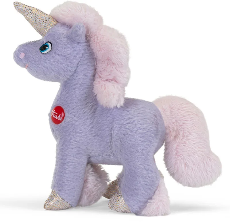 Sweet Collection Knuffel Eenhoorn 10 cm - Handgemaakt in Italië - Pluche knuffel - Knuffeldier voor jongens en meisjes - Lila - 10x10x4 cm maat XXS by Trudi in Unicorn Paars – product photo