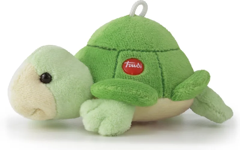 Sweet Collection Knuffel Schildpad 11 cm - Handgemaakt in Italie - Zacht pluche - Knuffeldier voor jongens en meisjes - Groen - 8x6x11 cm maat XXS by Trudi in Schildpad Groen – product photo