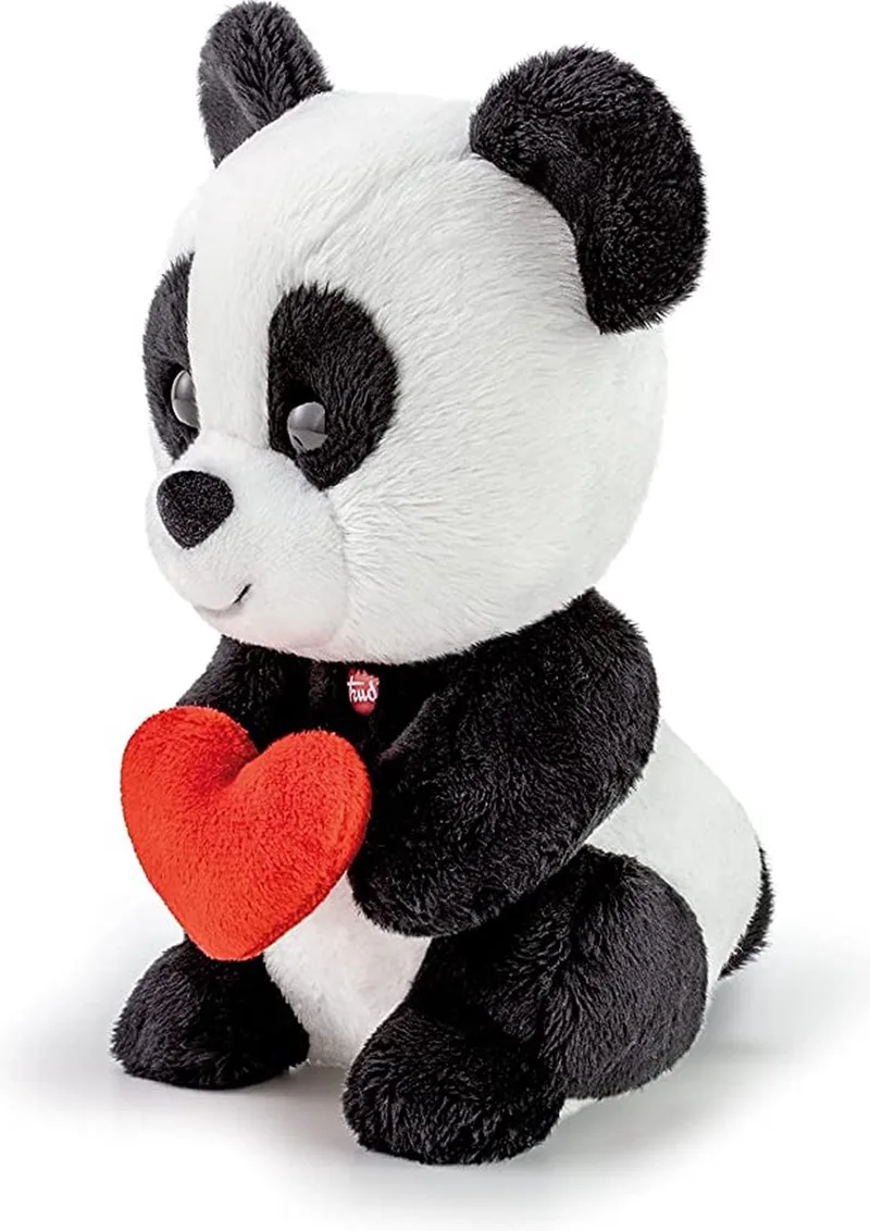 Trudini Knuffel 17 cm - Hoge kwaliteit pluche knuffel - Knuffeldier voor jongens en meisjes - Zwart Wit - 9x17x10 cm maat XS von Trudi in Panda – Produktfoto