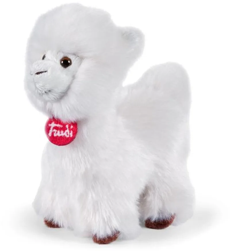 Trudino Knuffel Alpaca 13 cm - Handgemaakt in Italië - Pluche knuffel - Knuffeldier voor jongens en meisjes - Wit/Beige - 9x14x13 cm maat XS by Trudi in Alpaca Wit – product photo