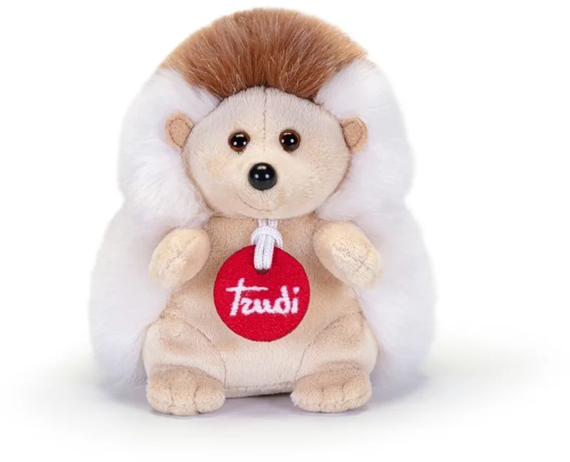Trudino Knuffel Egel 14 cm - Handgemaakt in Italie - Zacht pluche - Knuffeldier voor jongens en meisjes - Bruin - 10x14x12 cm maat XS van Trudi in Egel Bruin – productfoto