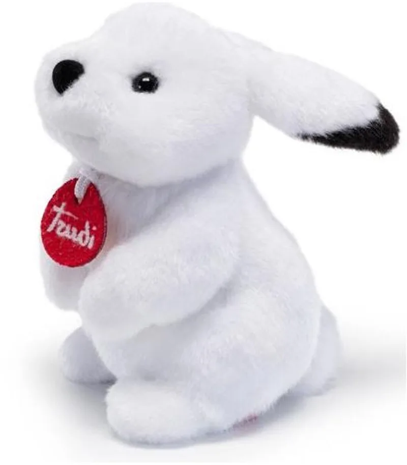 Trudino Knuffel Sneeuwhaas Parco dello Stelvio 16 cm - Handgemaakt in Italie - Zacht pluche - Knuffeldier voor jongens en meisjes - Wit - 11x16x10 cm maat XS fra Trudi i Sneeuwhaas Wit – produktbillede