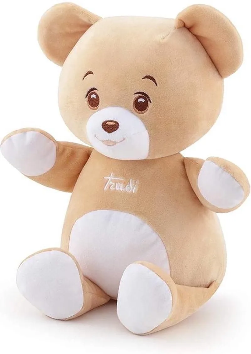 Zachte Teddybeer Knuffel 30 cm – Inclusief Kleurrijke Geschenkdoos – Geschikt vanaf 2 jaar van Trudi in Bruin – productfoto