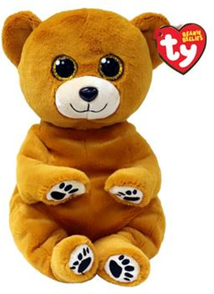 Beanie Babies Bellies Duncan Bear Medium de Ty en Marron – photo produit