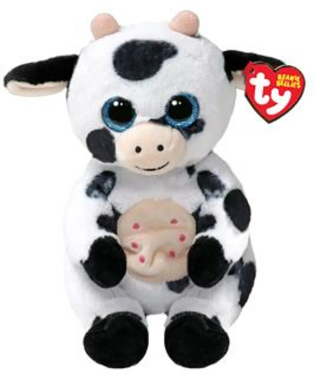 Beanie Babies Bellies Herdley Cow 15 cm van Ty in Meerkleurig – productfoto