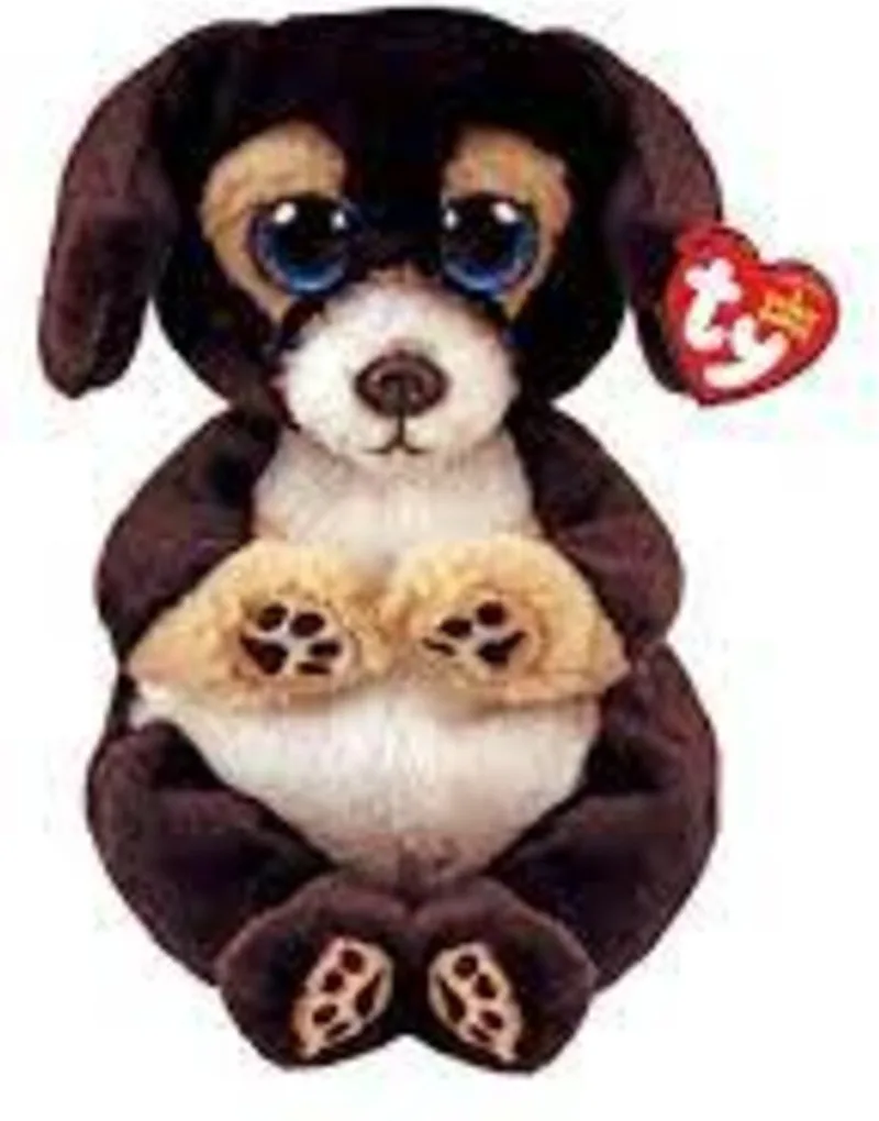 Beanie Babies Bellies Ranger Black Dog 15 cm by Ty in White – product photo