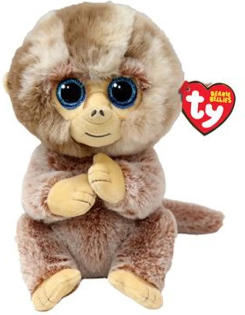 Beanie Babies Bellies Stubby Monkey Medium von Ty in Blau – Produktfoto