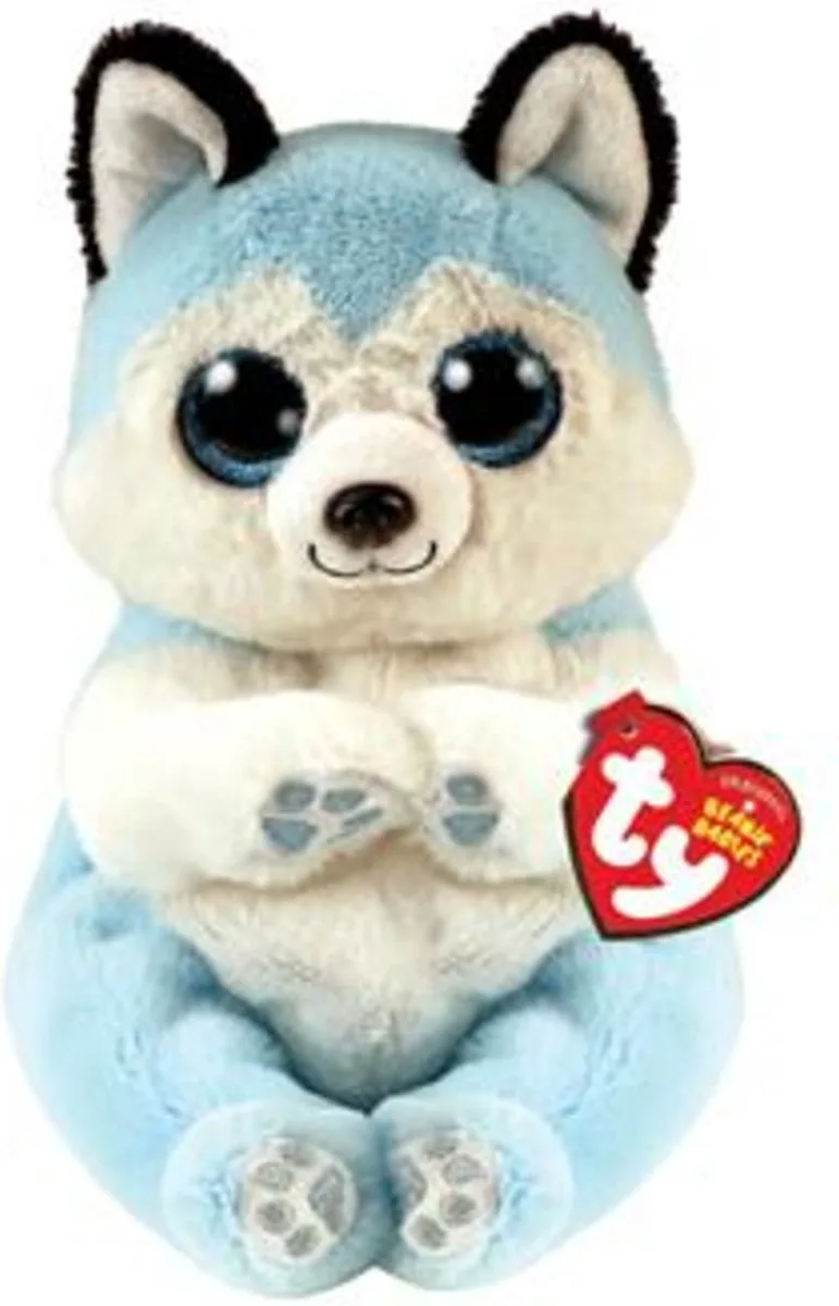 Beanie Babies Bellies Thunder Blue Husky 15 cm von Ty in Mehrfarbig – Produktfoto