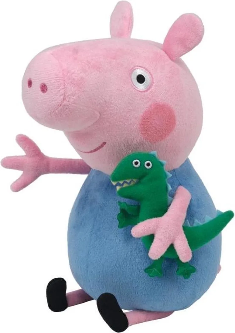 Beanie Babies Pig George Knuffel 23cm by Ty in Blue – product photo