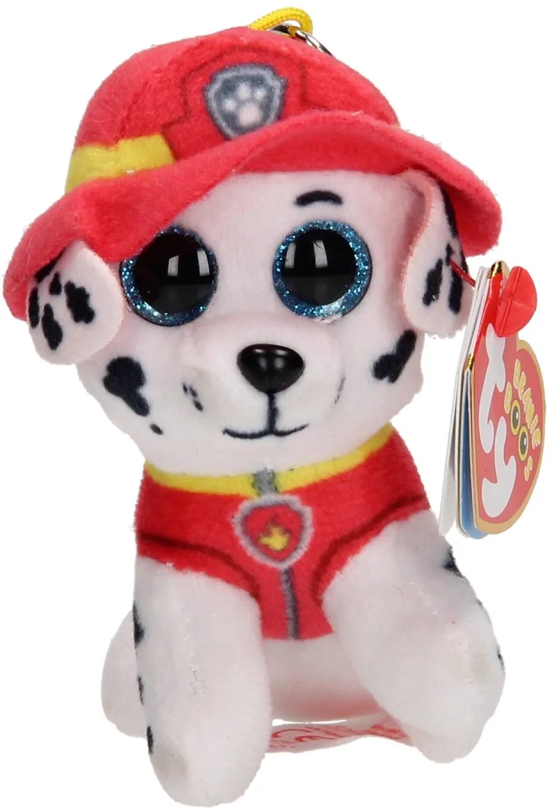 Beanie Paw Patrol Marshall sleutelhanger - Zacht pluche van 8.5cm by Ty in Red – product photo