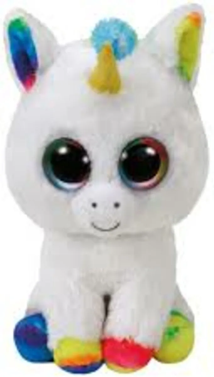 Beanies eenhoorn regenboog knuffel Pixy 24 cm - Paarden knuffels van Ty in Kleur – productfoto