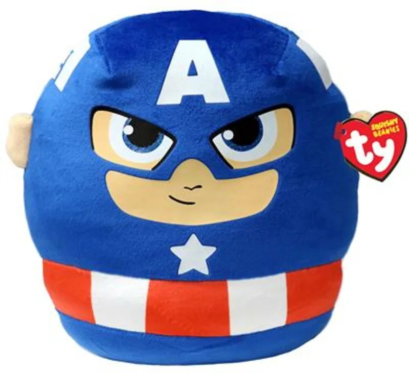 Captain America Squish a Boo 31 cm från Ty i Blå – produktbild