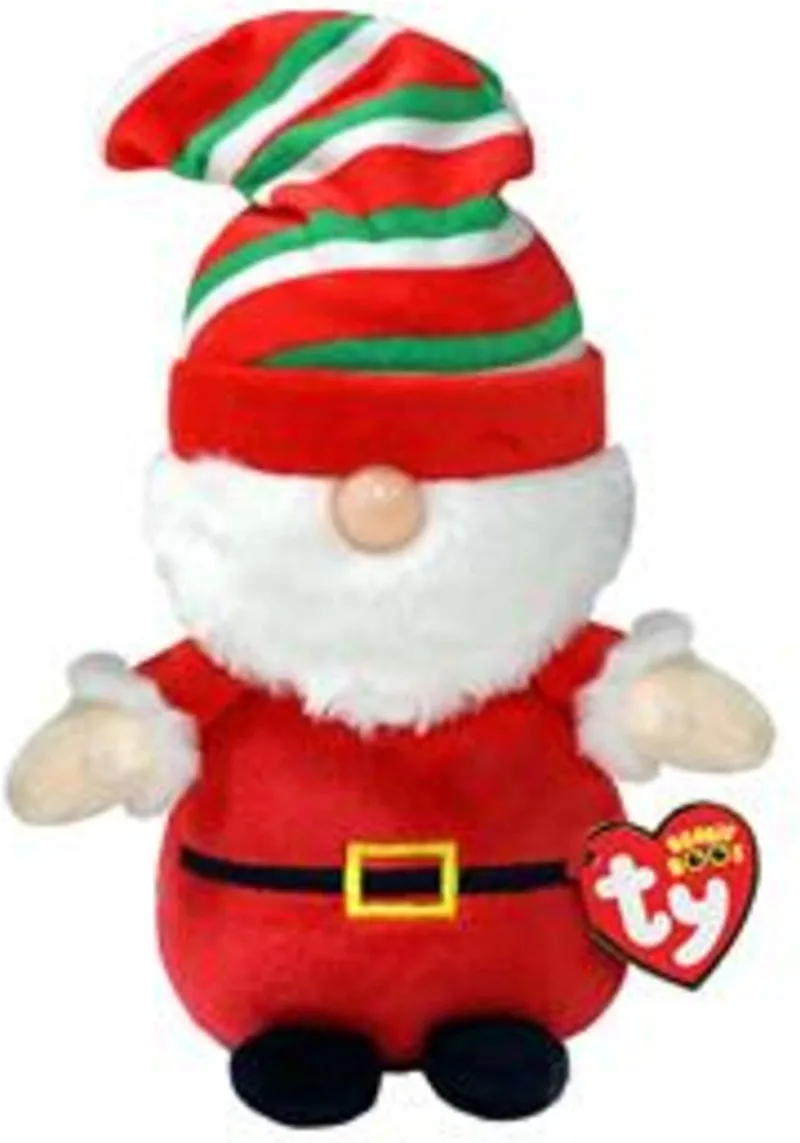 Christmas Gnome Santa 15 cm von Ty in Rood met wit – Produktfoto