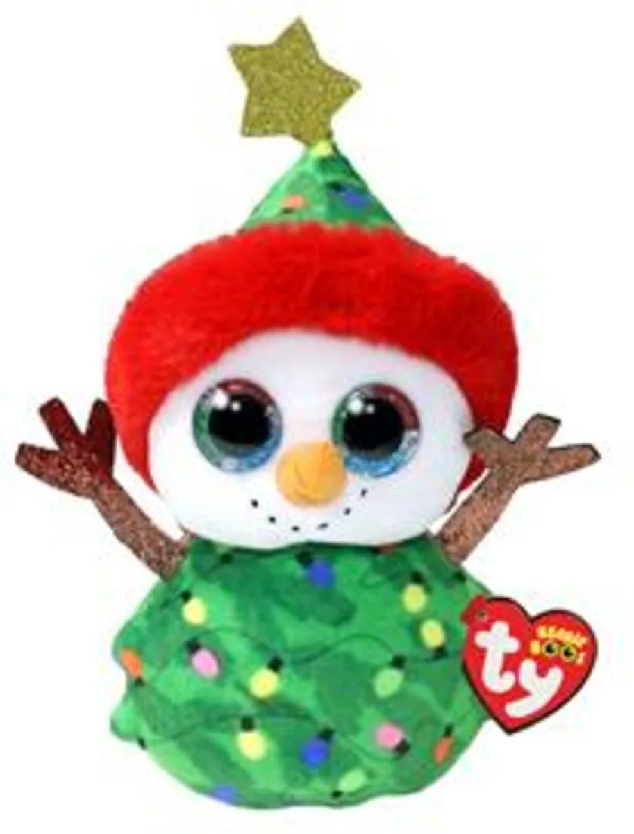 Christmas Snowman Tree 15 cm från Ty i Blå – produktbild