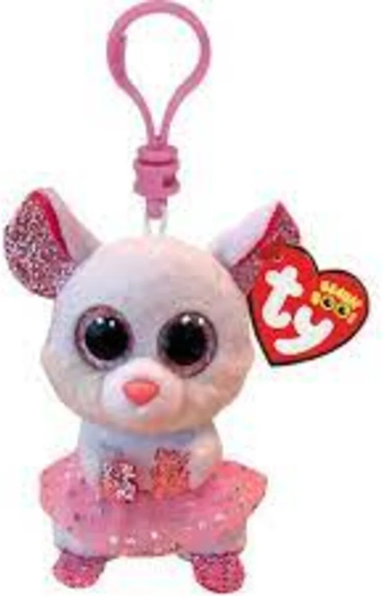 Clip Nina Mouse 7 cm van Ty in Meerkleurig – productfoto