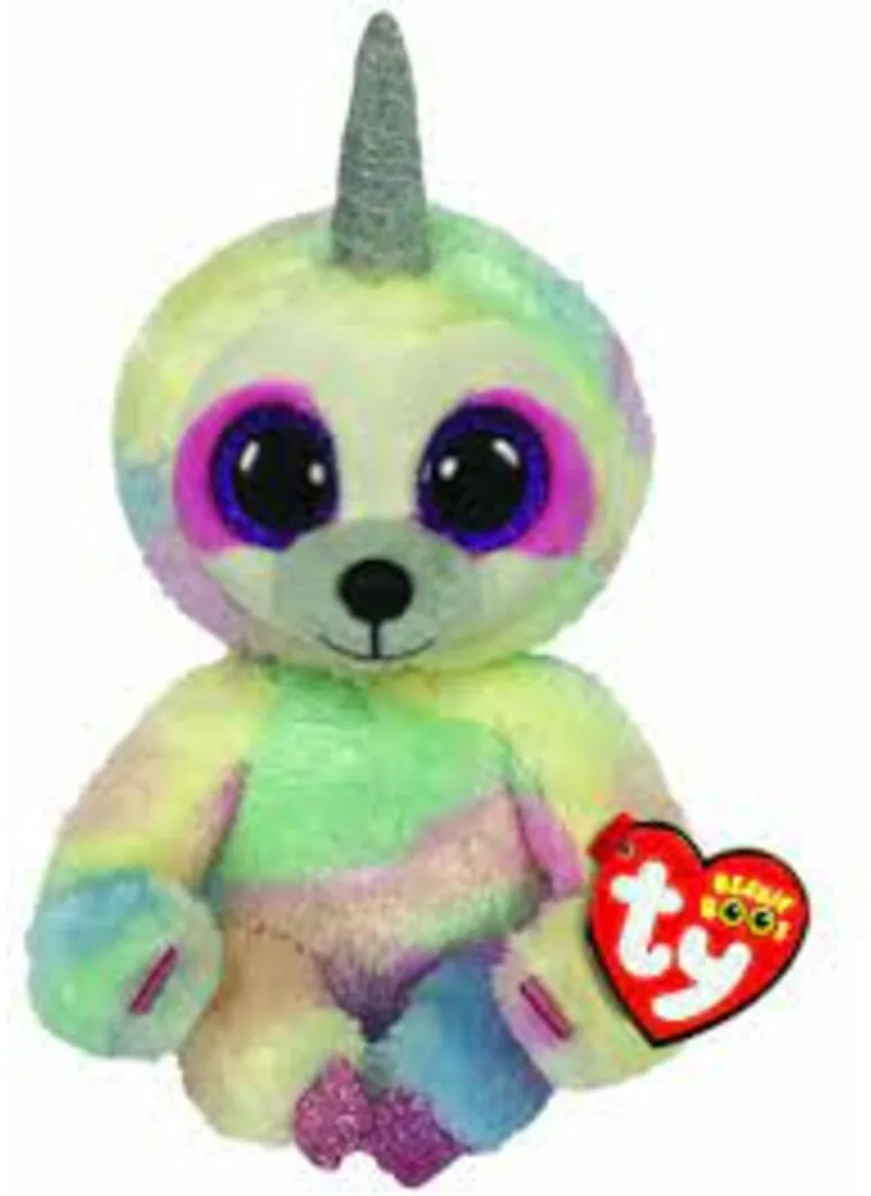 Cooper Sloth 15 cm van Ty in Geel, Groen, Blauw – productfoto
