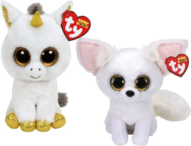 Knuffel - Beanie Boo's - Pegasus Unicorn & Phoenix Fox by Ty in Multicolour – product photo