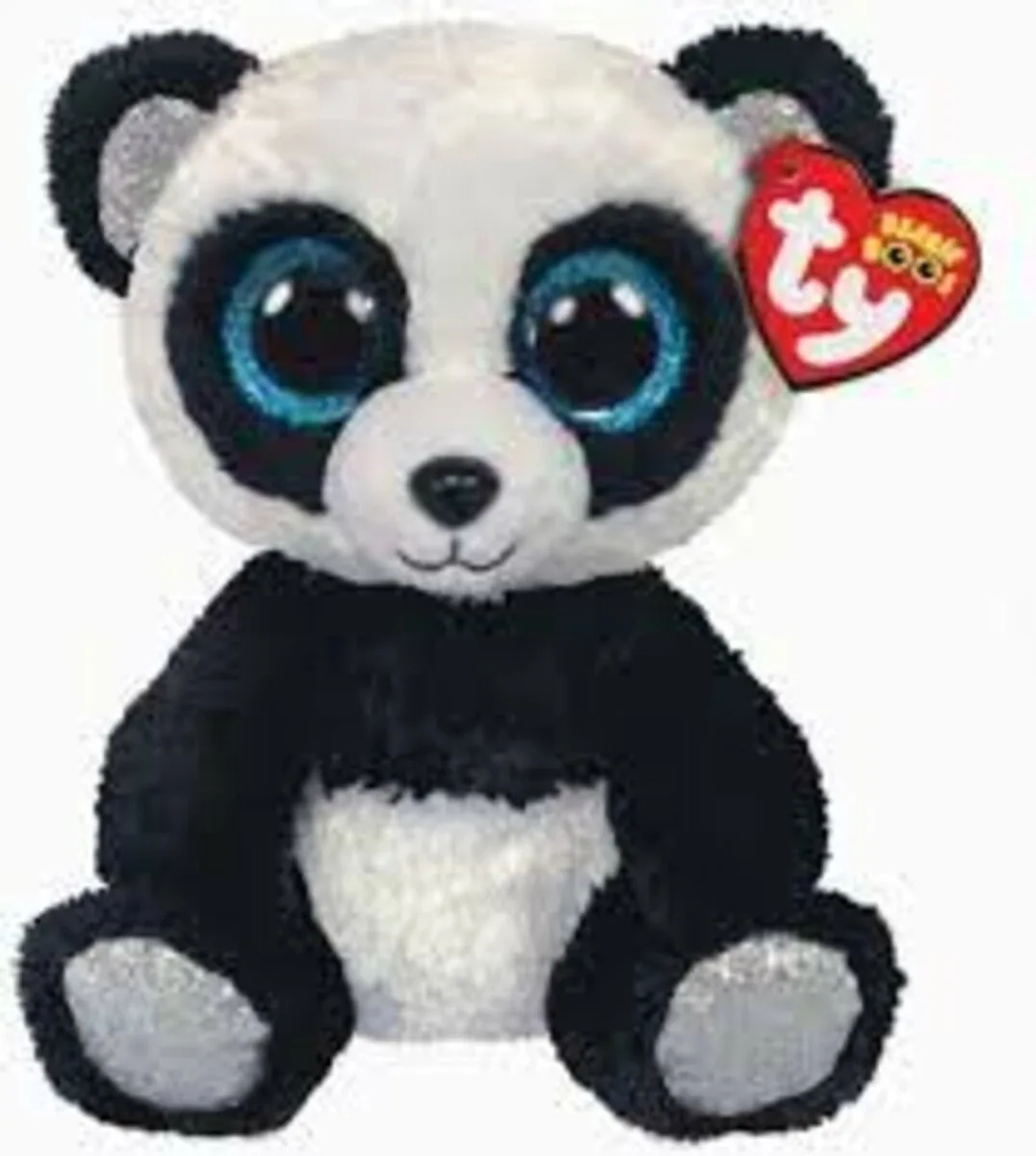 Knuffel - Beanie Boos - Bamboo Panda - 15cm van Ty in Zwart – productfoto
