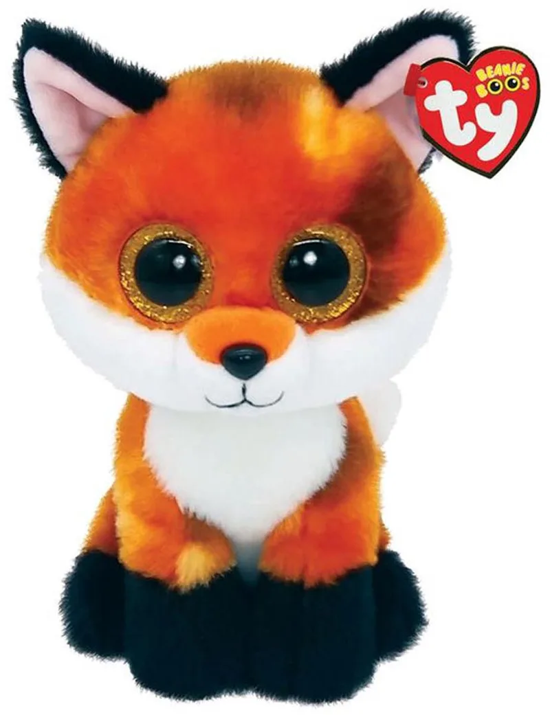 Knuffel - Beanie Boos - Meadow Fox - 15cm by Ty in Brown, Black, White – product photo
