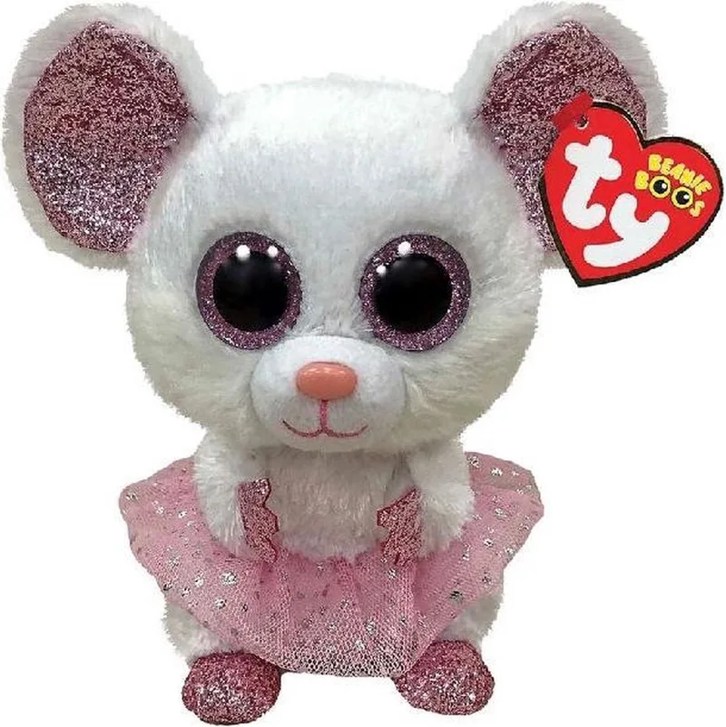 Knuffel - Beanie Boos - Nina Mouse - 15cm de Ty en Multicolore – photo produit