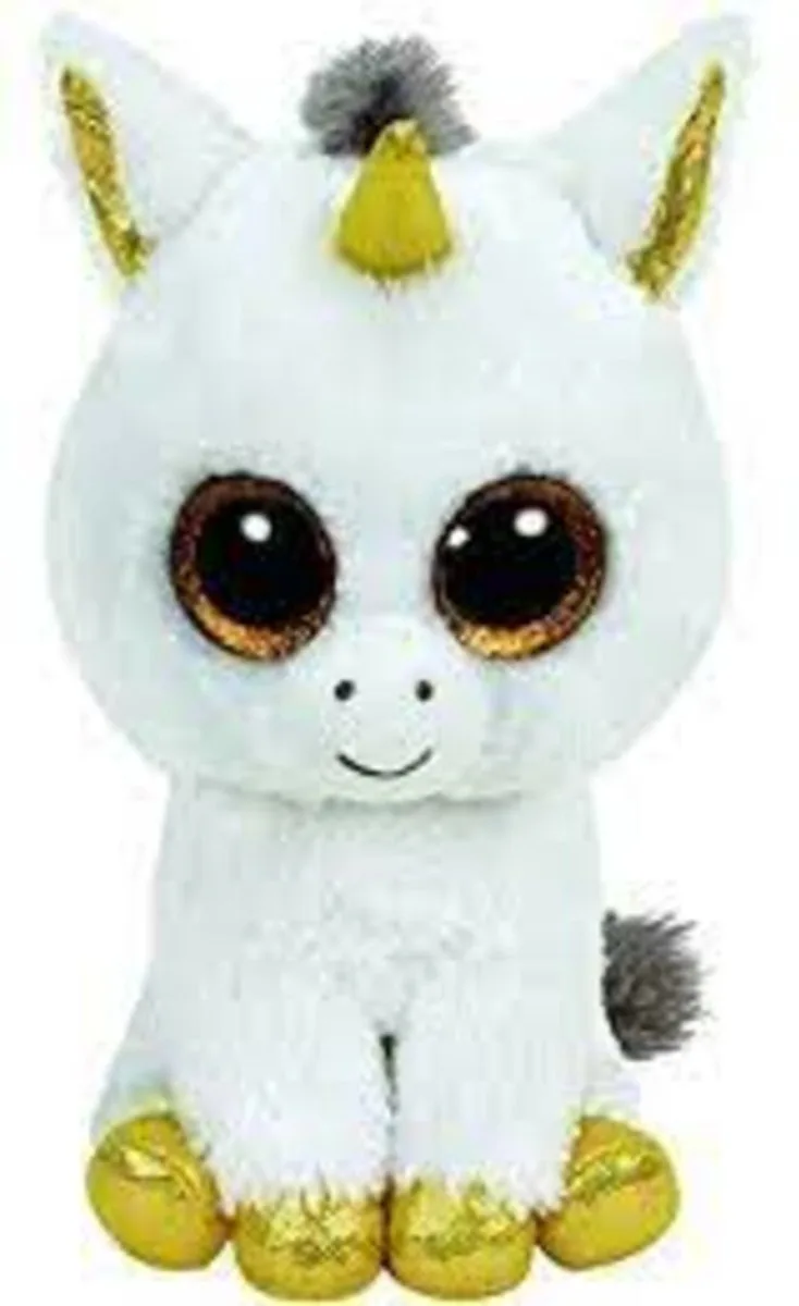 Knuffel - Beanie Boos - Pegasus Unicorn - 15cm by Ty in Gold – product photo