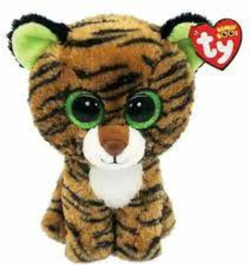 Knuffel - Beanie Boos - Tiggy Tiger - 15cm by Ty in Brown, Green, Black – product photo