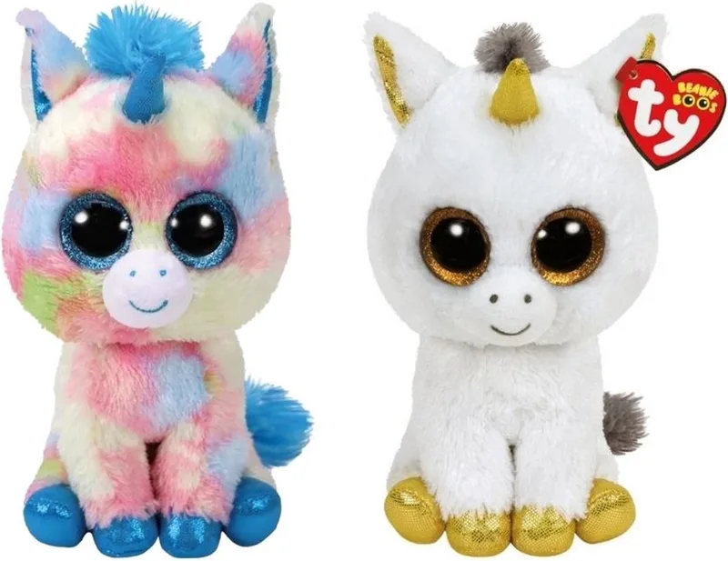 Knuffel - Beanie Buddy - Blitz Unicorn & Pegasus Unicorn by Ty in Multicolour – product photo