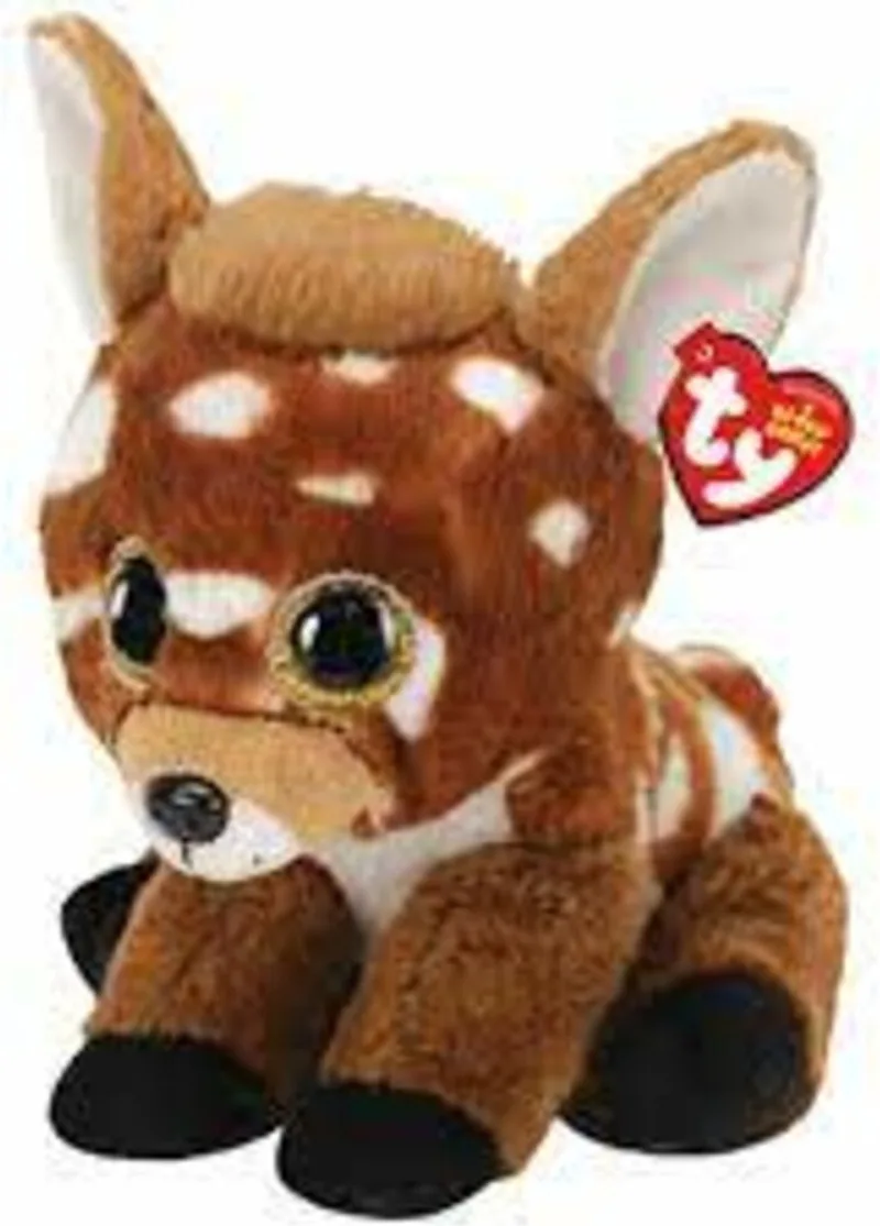 Knuffel - Beanie Buddy - Buckley Deer -24cm by Ty in Brown, White, Black – product photo