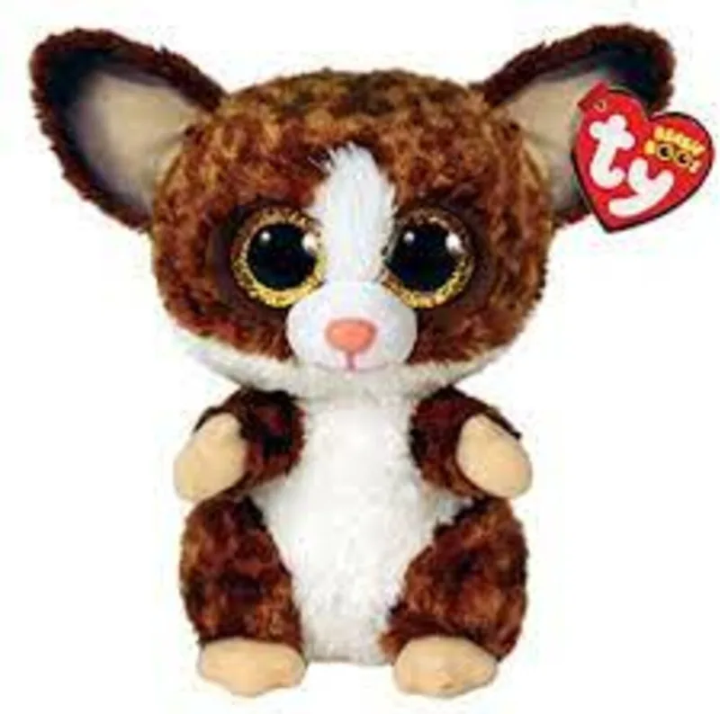 Knuffel - Beanie Buddy - Bush Baby Galago - 24cm by Ty in Brown, Black, White – product photo