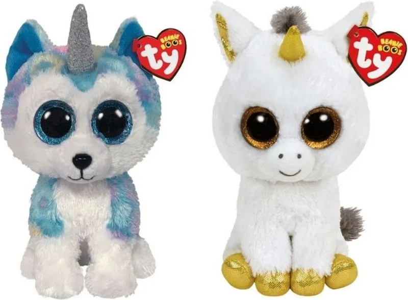 Knuffel - Beanie Buddy - Helena Husky & Pegasus Unicorn by Ty in Multicolour – product photo