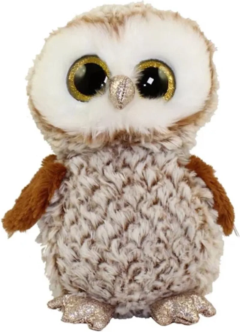 Knuffel - Beanie Buddy - Percy Owl - 24cm van Ty in Bruin, Wit – productfoto