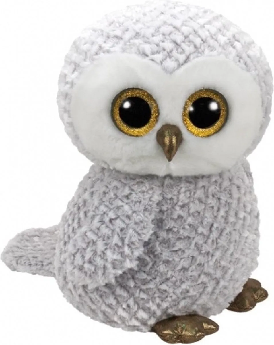 knuffel - Pluche - 42 cm -Ty Beanie uil - Owlette - speelgoed - uil knuffel de Ty en Multicolore – photo produit
